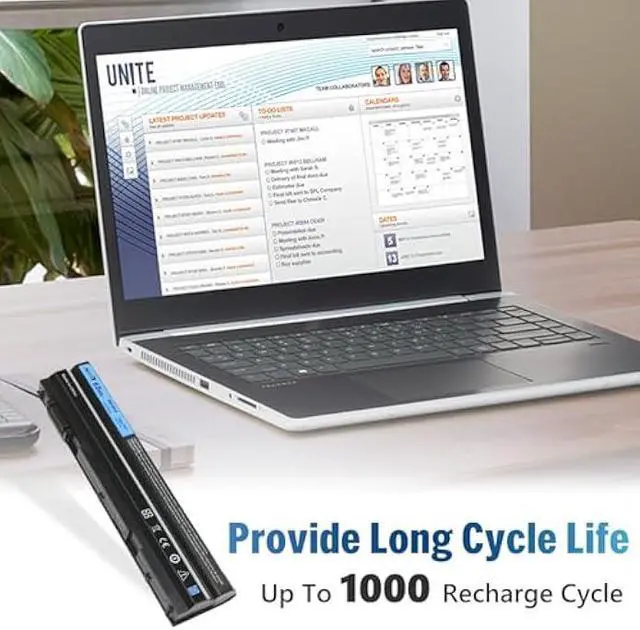 Alt view image 4 of 6 - T54FJ 8858x Laptop Battery for Dell Latitude E6420 E6430 E6440 E6520 E6530 E6540 E5520 E5530 E5420 E5430, Inspiron 17r-7720 17r-se-7720 17r-5720 15r-5520 15r-7520 [65Wh 11.1V 6 Cell]