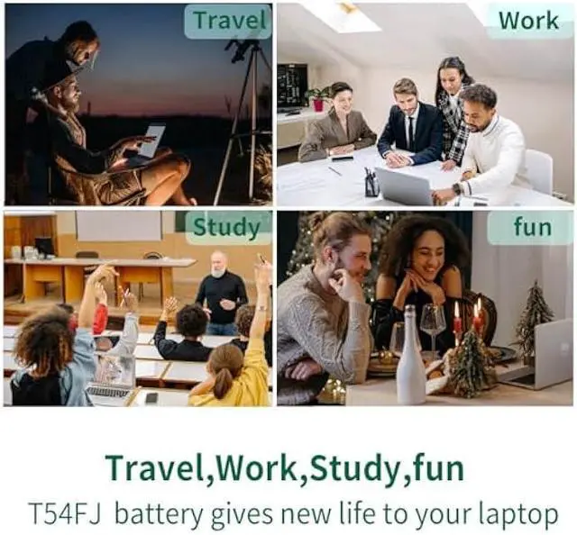 Alt view image 4 of 5 - T54FJ 8858X M5Y0X E6420 E6430 Laptop Battery for Dell Latitude E5420 E5430 E5520 E5530 E6530 E6520 Inspiron 14R 4420 5420 15R 5520 7520 17R 5720 7720 T54F3 X57F1 0T54FJ KJ321 N3X1D P15F P15G P16G