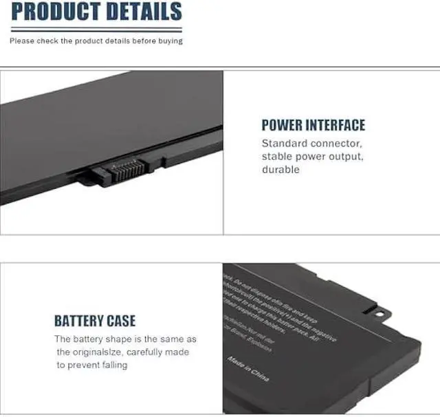 Alt view image 4 of 7 - Futurebatt F7HVR Notebook Battery 14.8V 58WH Replaceable for Dell Inspiron 15 7537 Dell Insprion 17 7737 Series