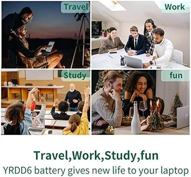 Alt view image 5 of 6 - 42Wh YRDD6 Battery for Dell inspiron 15 3000 Series 3583 3593 3582 3584 3501,inspiron 15 5000 Series 5582 5584 5593 5594 5598 5585 14 3493 5481 5482 5485 5491 5493 7586 Vostro 5481 1VX1H P93G P75F