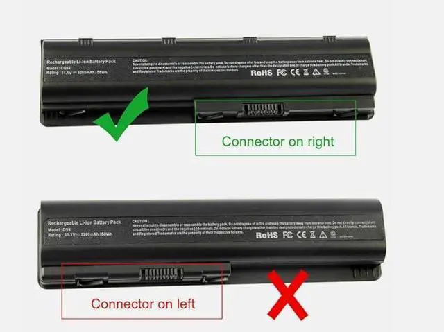 Alt view image 4 of 4 - Laptop Replacement Battery Compatible with HP Pavilion Dv7 Dv7-4053cl Dv7-4065dx Dv7-4283cl Dv7-4285dx Dv7-6b55dx Dv7-6135dx Dv7-6b78us Dv7-6c60us Dv7-7023cl Dm4 Dm4-1265dx MU06 MU09