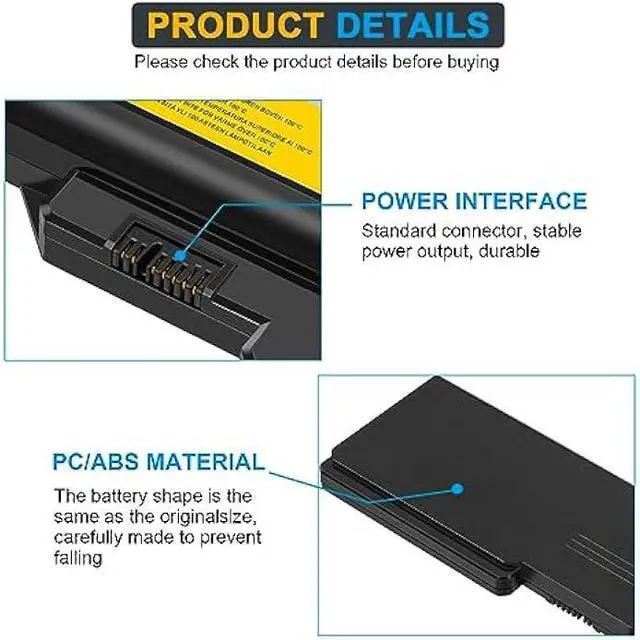 Alt view image 3 of 6 - Futurebatt Laptop Battery for Lenovo G460 G465 G470 G475 G560 G565 G570 B470 B570 IdeaPad V360 V370 V470 V570 Z370 Z460 Z465 Z470 Z475 Z560 Z570 Z575 L09S6Y02 L08S6Y21 L09C6Y02 L09L6Y02 L09M6Y02
