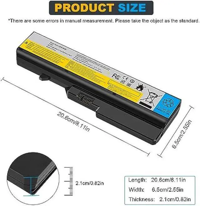 Alt view image 2 of 6 - Futurebatt Laptop Battery for Lenovo G460 G465 G470 G475 G560 G565 G570 B470 B570 IdeaPad V360 V370 V470 V570 Z370 Z460 Z465 Z470 Z475 Z560 Z570 Z575 L09S6Y02 L08S6Y21 L09C6Y02 L09L6Y02 L09M6Y02