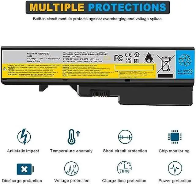Alt view image 4 of 6 - Futurebatt Laptop Battery for Lenovo G460 G465 G470 G475 G560 G565 G570 B470 B570 IdeaPad V360 V370 V470 V570 Z370 Z460 Z465 Z470 Z475 Z560 Z570 Z575 L09S6Y02 L08S6Y21 L09C6Y02 L09L6Y02 L09M6Y02