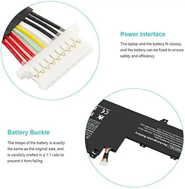 Alt view image 6 of 6 - Futurebatt OM03XL HSTNN-IB7O 863167-171 Laptop Battery Compatible with HP EliteBook x360 1030 G2 Series Notebook.HP OM03XL 3057XL 863167-1B1 863167-171 863280-855 HSN-I04C HSTNN-IB70 HSTNN-IB7O
