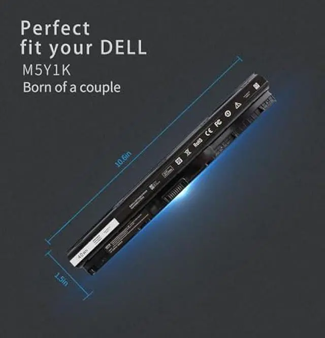 Alt view image 6 of 6 - M5Y1K Battery, Dell 40wh M5Y1K 14.8v Battery for Dell Inspiron 15 3000 3567 3567 3552 5000 5559 5100 5558 3568 5566 3567 2750 17 5000 5755 14-3000 14-5000