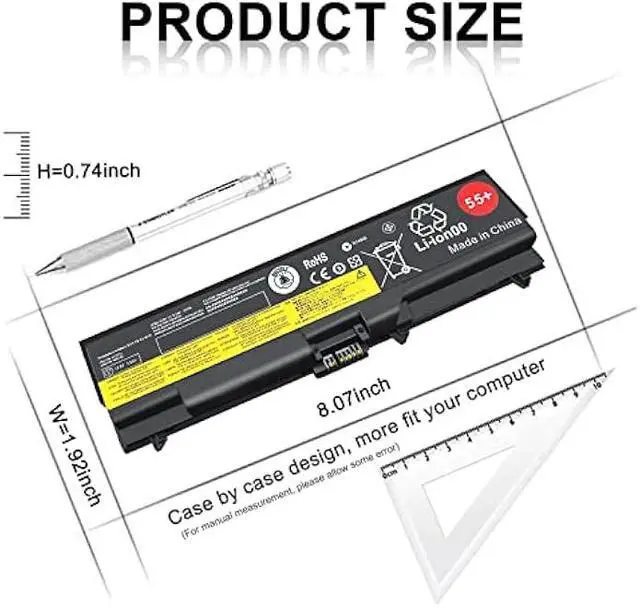 Alt view image 2 of 7 - TSKYBEAR New Laptop Battery Compatible with Lenovo ThinkPad T410 T510 T520 W510 W520 L412 L420 L512 SL410 SL510 50+ Battery fits P/N 0A36303 42T4799 42T4751 42T4235 42T4753 42T4796