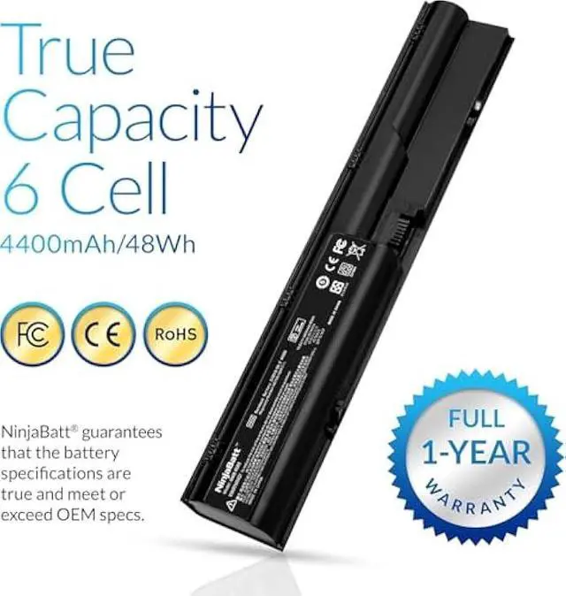 Alt view image 4 of 5 - NinjaBatt Battery 633805-001 for HP ProBook 4540S 4530S 4440S 4430S 4540 4540S 6460B 633809-001 PR06 PR09 HSTNN-DB2R HSTNN-IB2R HSTNN-LB2R HSTNN-OB2R 633733-1A1 633733-241  [6 Cells/4400mAh]