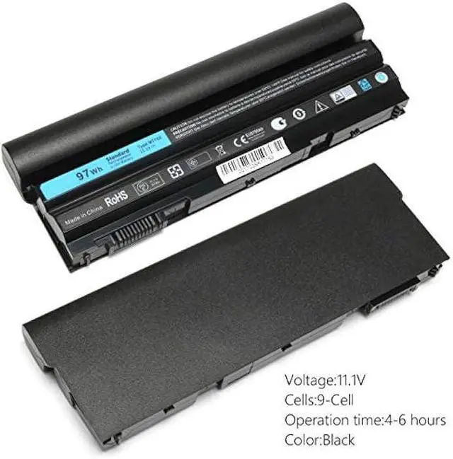 Alt view image 5 of 7 - 11.1V 97Wh 9cell Replacement Laptop Battery for Dell Latitude E6420 E6520 E6430 E6440 E6530 E6520 E5420 E5520 E5430 E5530, Compatible P/N: 2P2MJ M5Y0X T54FJ PRV1Y HCJWT 7FJ92 312-1325 312-1165