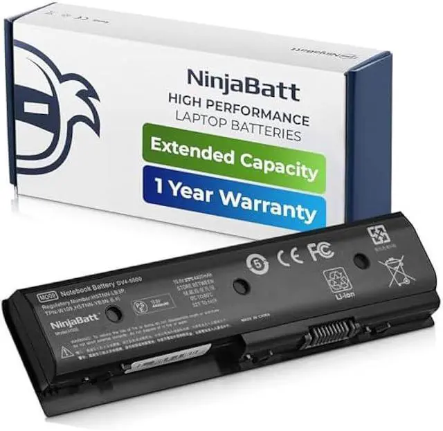 Main image of NinjaBatt Battery for HP 699468-001 671731-001 M006 MO06 MO09 672412-001 M6-1105DX HSTNN-YB3N HSTNN-LB3N M6-1205DX HSTNN-UB3N M7-1015DX M009 TPN-W106 - High Performance [6 Cells/4400mAh/49Wh]