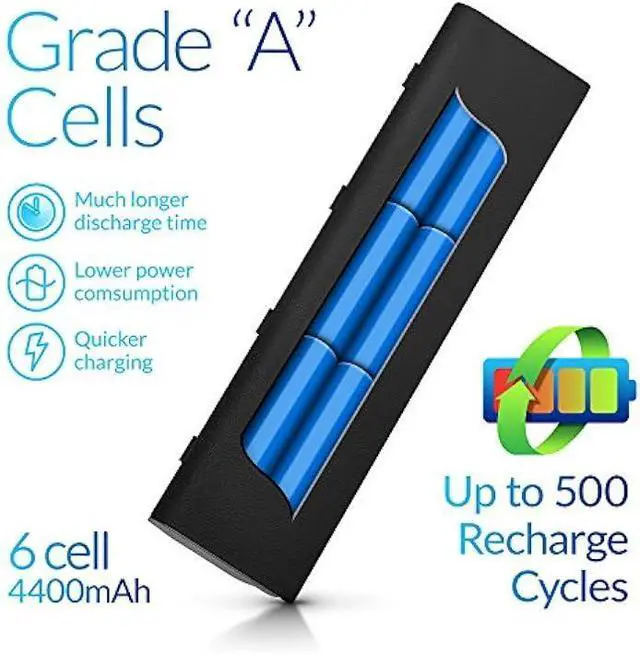 Alt view image 3 of 5 - NinjaBatt Battery for HP 699468-001 671731-001 M006 MO06 MO09 672412-001 M6-1105DX HSTNN-YB3N HSTNN-LB3N M6-1205DX HSTNN-UB3N M7-1015DX M009 TPN-W106 - High Performance [6 Cells/4400mAh/49Wh]