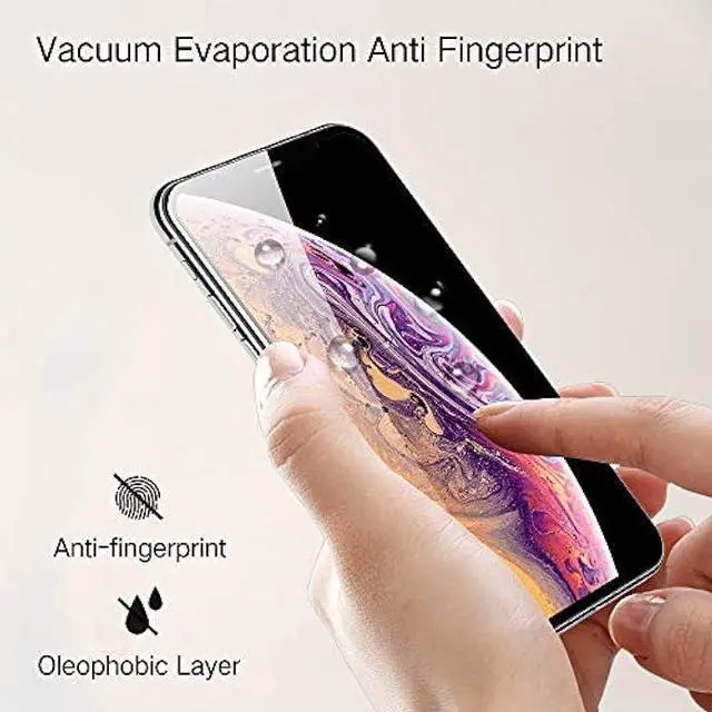 Alt view image 4 of 5 - PERFECTSIGHT HD Clear Anti Blue Light Filter Tempered Glass Screen Protector for iPhone 11 Pro 2019, iPhone Xs/X/ 10 5.8 inch 1 Pack - Anti Fingerprint, 2 Stronger, Alignment Frame Easy Installation