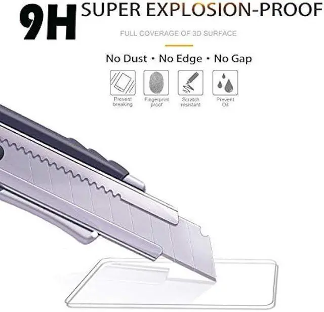 Alt view image 4 of 6 - 3 Pack Tempered Glass Screen Protector for Xiaomi Redmi Note 9S / 9 Pro 5G, Anti Scratch, Bubble Free