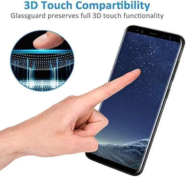 Alt view image 5 of 6 - [2 Pack] for Galaxy S8 Plus Privacy Screen Protector, AmzSuker Anti-Spy 3D Curved Tempered Glass [Case Friendly][9H Hardness][Anti-Scratch] Screen Protector for Samsung Galaxy S8 Plus