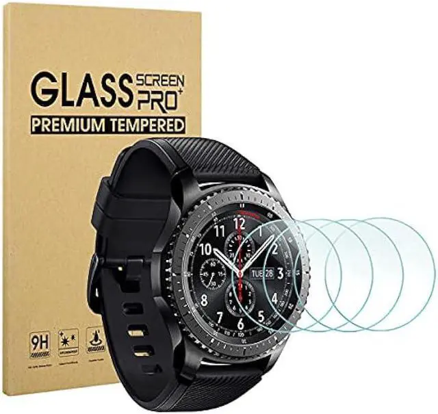 Main image of 4-Pack for Samsung Gear S3 Frontier/Classic Screen Protector, 2.5D 9H Hardness Ultra-Thin Tempered Glass Screen Protective Film [Anti-Scratch]