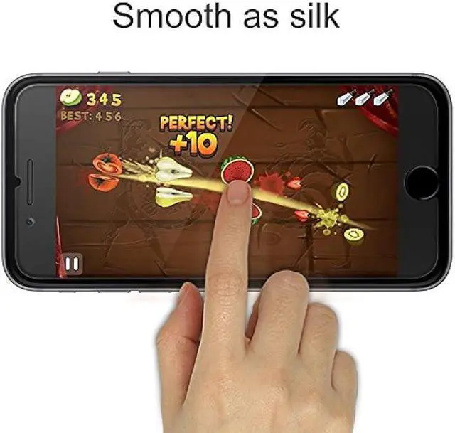 Alt view image 2 of 7 - Mothca Matte Glass Screen Protector for iPhone 8 7 6s 6 Anti-Glare & Anti-Fingerprint 9H HD Clear Tempered Glass Film Smooth as Silk (Not for SE 2020)