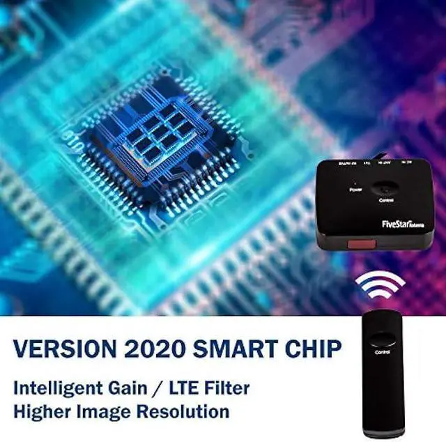 Alt view image 3 of 5 - Five Star Outdoor Digital Amplified HDTV Antenna - up to 200 Mile Long Range,Directional 360 Degree Rotation,HD 4K 1080P FM, Supports 5 TVs Plus Installation Kit and Mounting Pole