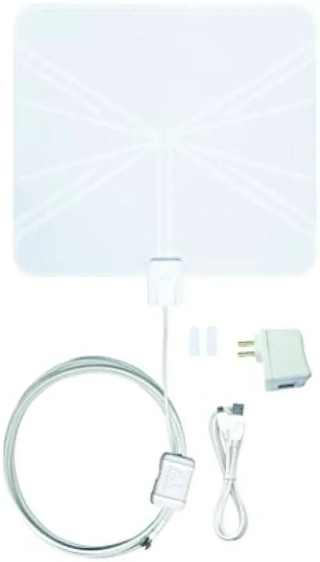 Alt view image 2 of 5 - Winegard FL5500A FlatWave Amped Digital HD Indoor TV Antenna  Amplified, 4K & ATSC 3.0 Ready, High-VHF/UHF, 60 Mile Range, Dual Color, 6 ft Cable