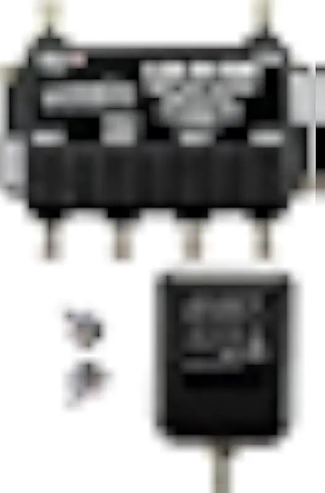 Main image of Reliable Cable 4-Port Cable TV/Antenna/HDTV/Internet Digital Signal Amplifier/Booster/Splitter/Equalizer with Passive Return, F59 Terminators (Lindsay LSA84-EQ8)