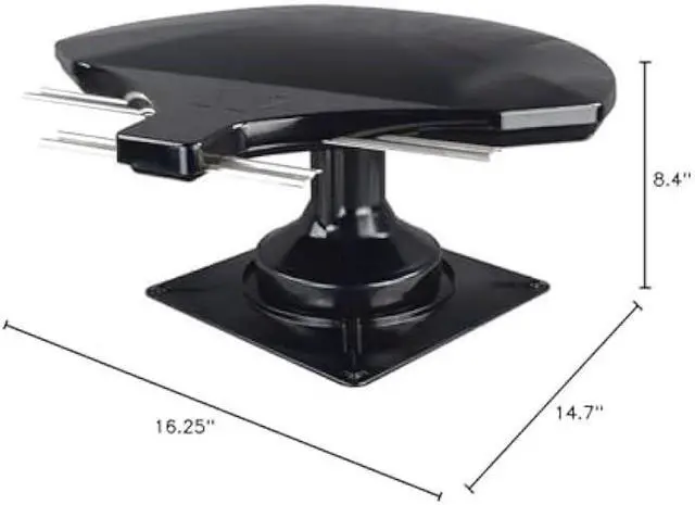 Alt view image 5 of 6 - Winegard RZ-6035 Rayzar z1 RV TV Antenna (HD, Digital, 4K Ready, ATSC 3.0 Ready) - Black