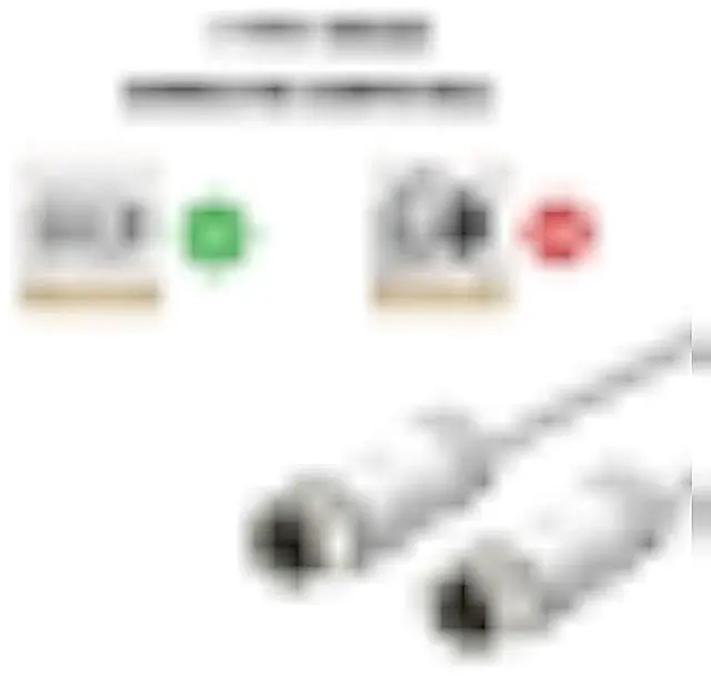 Alt view image 6 of 6 - Short Coaxial Cable, 2 Pack 1ft Coaxial Cable, RG6 Cable with Right Angle Connectors, White 75 Ohm Shield Digital Coax Cables with F-Male Connectors, Ideal for TV Antenna DVR Satellite