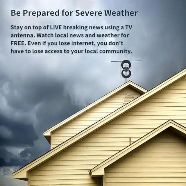 Alt view image 4 of 5 - Antennas Direct ClearStream 2V Indoor Outdoor TV Antenna UHF VHF Multi-Directional, 60+ Mile Range, 4K 8K UHD, NEXTGEN TV  w/Reflector, 20-inch Mast