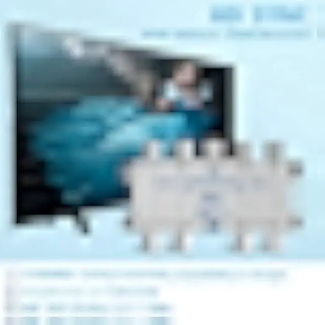 Alt view image 3 of 5 - 8 Way Coaxial Cable Splitter 5-2500MHz,Work with Satellite TV CATV Antenna System and MoCA Configurations (Sliver-8 Way)