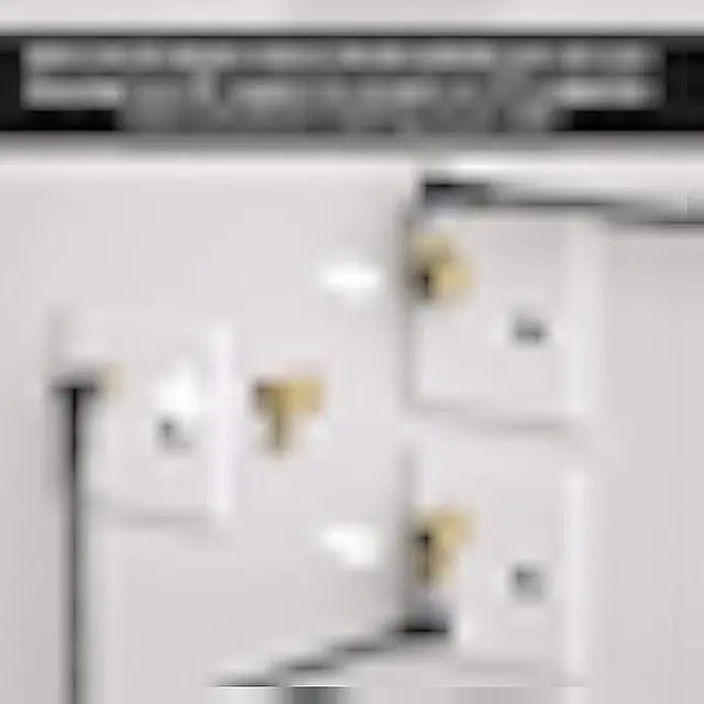 Alt view image 2 of 7 - Adoreen Coaxial Cable 15 ft-2 Pack-Right Angle Quad Shielded 90 Degree RG6 Coax Cable Cord, Male F Gold-Plated Nylon-Braided, in-Wall, Digital TV Aerial AV with Angled Male to Female Adapter+15 Ties