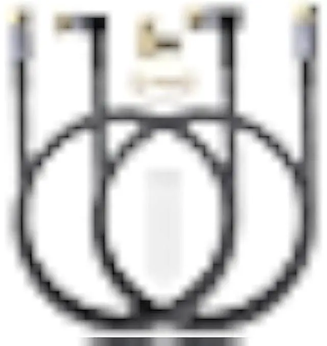 Alt view image 7 of 7 - Adoreen Coaxial Cable 15 ft-2 Pack-Right Angle Quad Shielded 90 Degree RG6 Coax Cable Cord, Male F Gold-Plated Nylon-Braided, in-Wall, Digital TV Aerial AV with Angled Male to Female Adapter+15 Ties