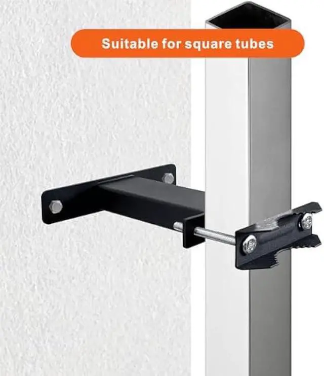 Alt view image 4 of 6 - Patio Umbrella Holder Stand, Heavy-Duty Umbrella Clamp,Outdoor Umbrella Base Umbrella Clamp Mount Bracket for Deck Balcony Bench Courtyard Outdoor Railing Antenna Mast Clamp (Fit MAX OD 2 inch)