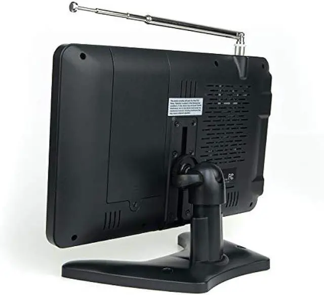 Alt view image 4 of 6 - Tyler 9 1080p Portable TV LCD Monitor Rechargeable Battery Powered Wireless Capability HD-TV, USB, SD Card, AC/DC, Remote Control Built in Stand Small for Car Kids Travel