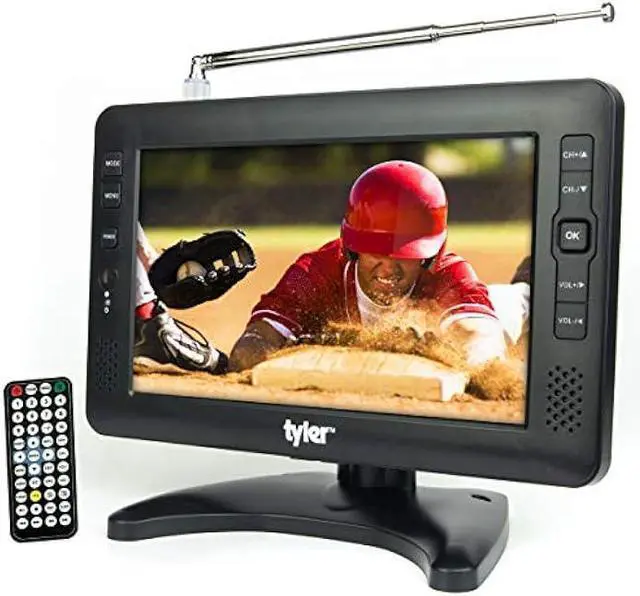 Main image of Tyler 9 1080p Portable TV LCD Monitor Rechargeable Battery Powered Wireless Capability HD-TV, USB, SD Card, AC/DC, Remote Control Built in Stand Small for Car Kids Travel