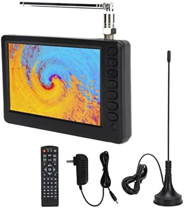 Main image of Acogedor 5 Inch Portable TV, 1080P ATSC Pocket Digital Car TV, with 1500mAh Rechargeable Battery, Support USB, TF Card, Mini Digital Television for Camping, Kitchen