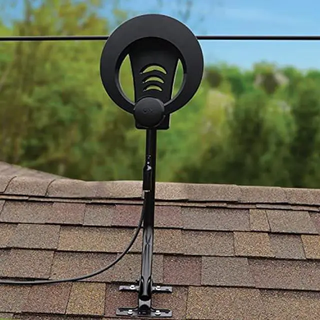 Alt view image 2 of 5 - ClearStream Antennas Direct 1MAX Indoor Outdoor TV Antenna, UHF VHF, Multi-Directional, 40+ Mile Range, 4K 8K UHD NEXTGEN TV - w/ 20-inch Mast (Black)