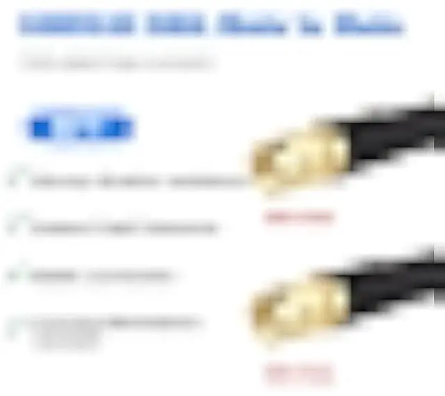 Alt view image 2 of 7 - KMR240 SMA Male to SMA Male Coaxial Cable 50 ohm Coax Ultra Low Loss Antenna Extension for 3G/4G/5G/LTE Network Equipment, GPS, RF Radio (8FT)