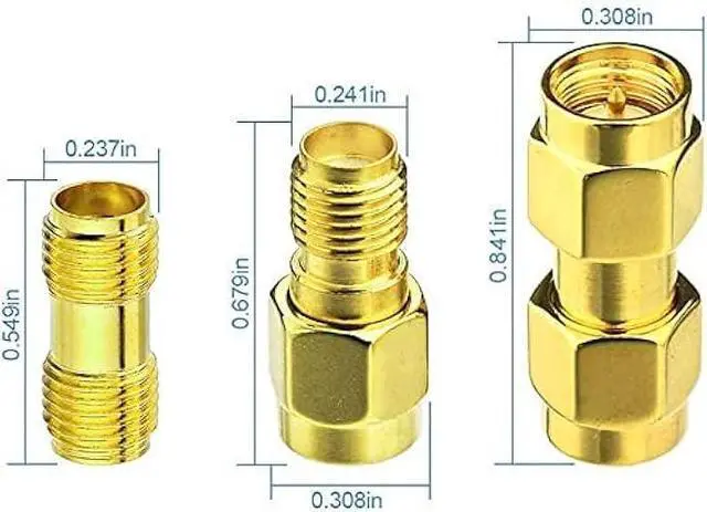 Alt view image 4 of 7 - Superbat SMA Male to SMA Female Bulkhead RF Coaxial Cable RG8X Cable 15ft + 3pcs RF Coax SMA Adapter Kit for SDR Antenna Ham Radio,3G 4G LTE Antenna,ADS-B,GPS etc.