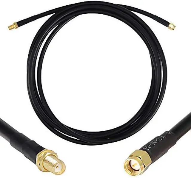 Main image of GEMEK 10ft SMA Male to SMA Female Pure Copper Cable, Low Loss S-MR240 Extension Coaxial - Antenna Lead Extender for 3G 4G 5G 6G LTE ADS-B Ham GPS WiFi RF Radio Use (50 Ohm Not for TV)