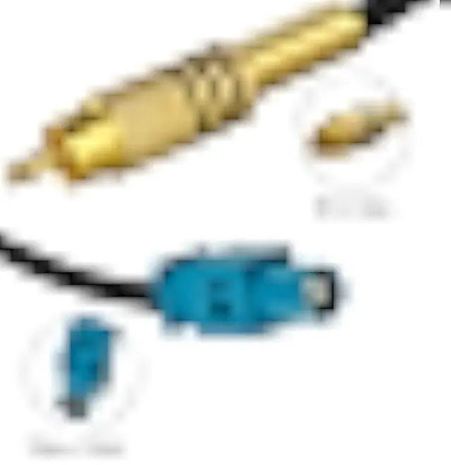 Alt view image 3 of 7 - TUOLNK 2 Pack 6 inch Fakra Z Male to RCA Male Pigtail Cable for Car DVD GPS Antenna Extension Cable Pigtail Jumper Coaxial Cable RG174