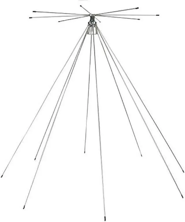 Main image of Tram 1410 200-Watt Broad-Band Scanner 25 MHz to 1,300 MHz Super Discone Stainless Steel Base Antenna