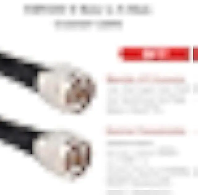 Alt view image 3 of 6 - KMR400 N Cable 3FT N Male to N Male Ultra Low Loss KMR400 Coaxial Cable 50ohm for Antenna,WiFi Router,Signal Booster, Amplifier