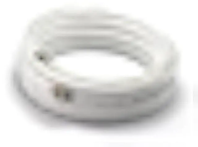 Main image of THE CIMPLE CO 25 FT Dual RG6 Coaxial Cable with 18 AWG Copper Ground Wire - RG6 Siamese Twin Coax - Compatible with Satellite, Cable TV, HD Antenna - White, 25 Feet (7 Meters)