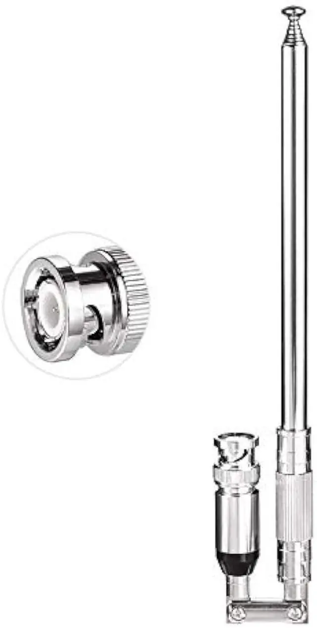 Main image of Bingfu 20-1300MHz Police Scanner Antenna 8 Section Telescopic BNC Male Compatible with Uniden Bearcat Whistler Radio Scanner Cobra Midland Portable Ham CB Radio
