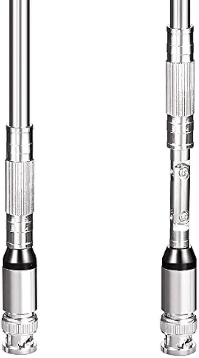 Alt view image 4 of 6 - Bingfu 20-1300MHz Police Scanner Antenna 8 Section Telescopic BNC Male Compatible with Uniden Bearcat Whistler Radio Scanner Cobra Midland Portable Ham CB Radio