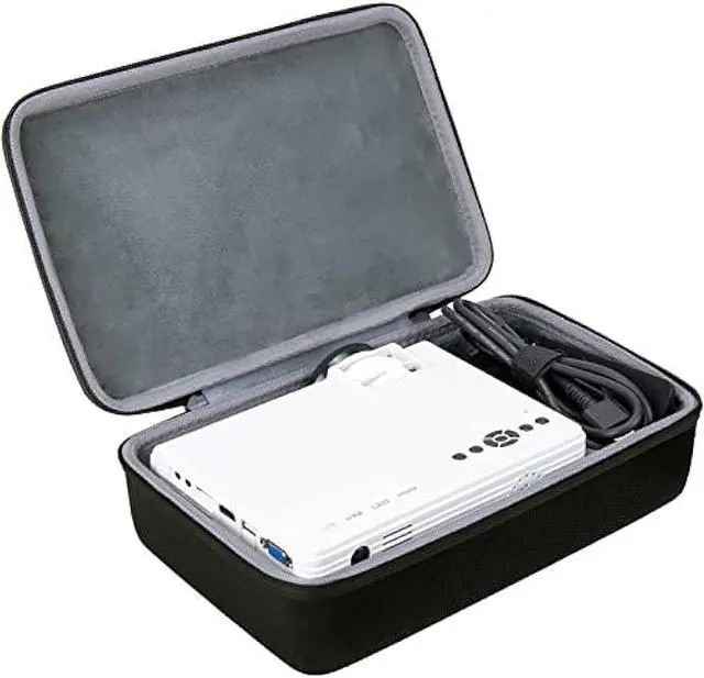 Alt view image 2 of 6 - co2CREA Hard Case Replacement for AuKing Projector 2025 Upgraded Mini Projector 7500 lumens Multimedia Home Theater Video Projector