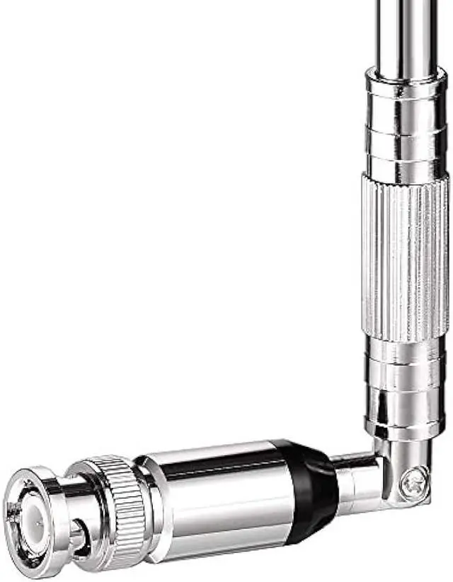 Alt view image 6 of 6 - Bingfu 20-1300MHz Police Scanner Antenna 8 Section Telescopic BNC Male Compatible with Uniden Bearcat Whistler Radio Scanner Cobra Midland Portable Ham CB Radio