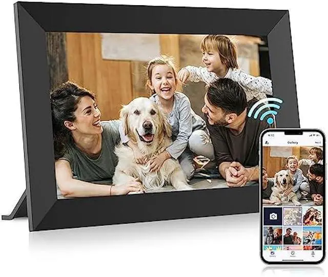 Main image of Uhale Digital Picture Frame 32GB Storage 10.1 Inch WiFi Electronic Photo Frames SD Card Slot IPS Touch Screen HD Display Auto Rotate Slideshow Share Videos Photos Instantly Send Wishes Remotely