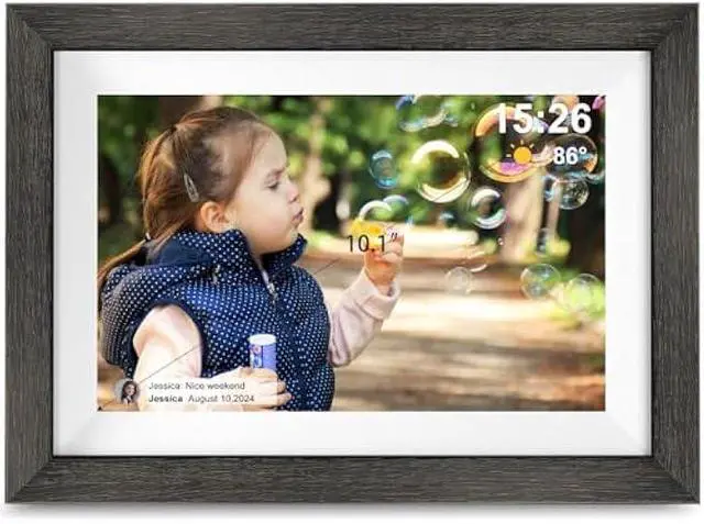 Main image of Frameo Digital Photo Frame,10.1 Inch WiFi Smart Digital Picture Frame with HD IPS Touch Screen,Auto-Rotate,Send Pictures from Anywhere via Frameo APP,Gifts for Mom