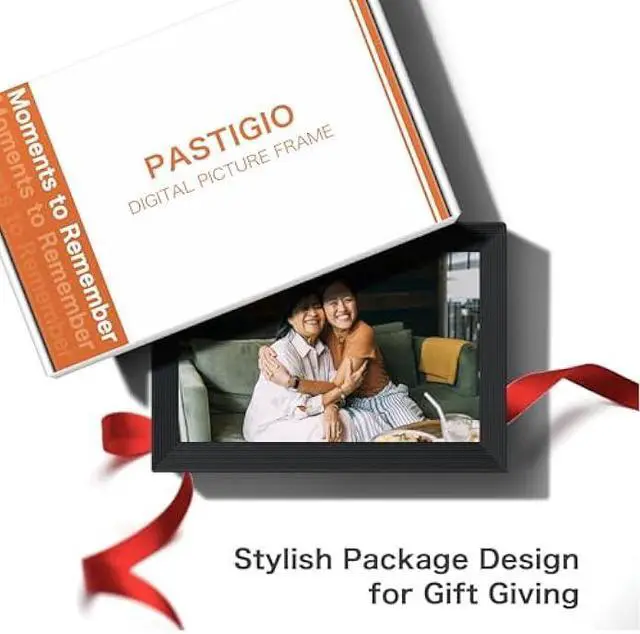 Alt view image 4 of 5 - Digital Picture Frame, Frameo WiFi 10.1 Inch 1280*800IPS HD Touch Screen Digital Photo Frame, 16GB Memory, Auto-Rotate, Share Picture Video, Birthday Gifts for Women, Gifts for Mom, Dad, Wedding Gifts