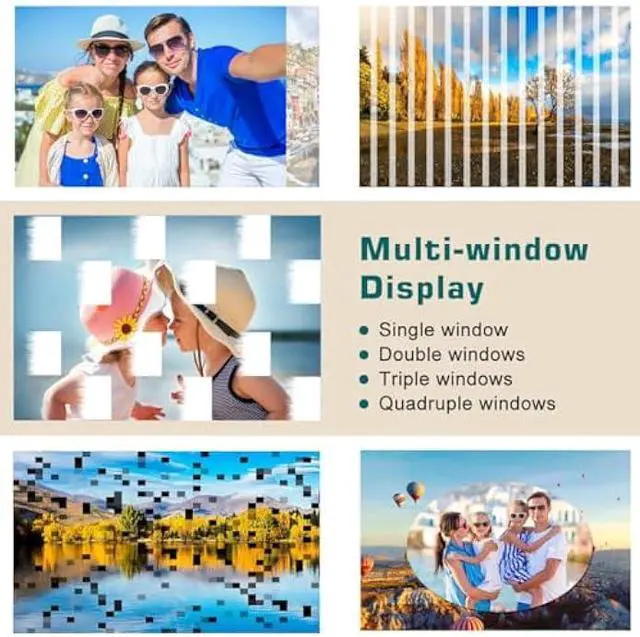 Alt view image 3 of 5 - Atatat 10 inch Digital Photo Frame, Digital Picture Frame with Adjustable Brightness, Support Sleep Mode Photo Deletion,1080P Video,Slideshow, Black