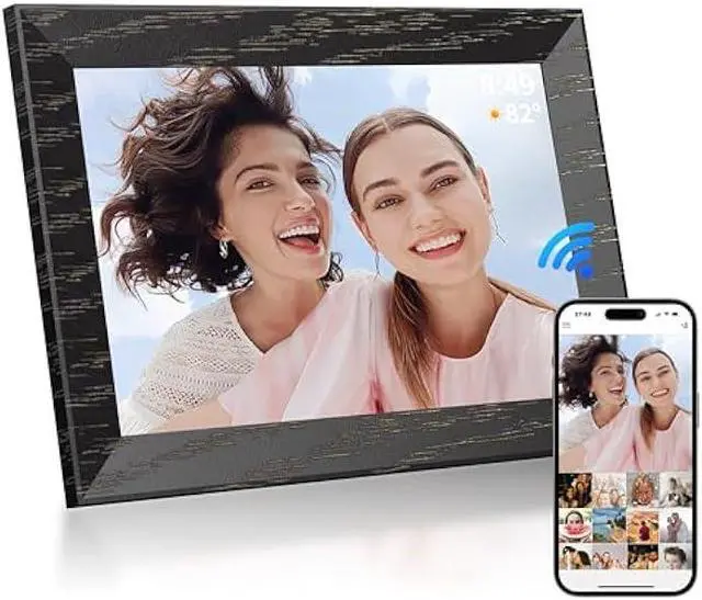 Main image of Digital Photo Frame 10.1 inch,WiFi Digital Picture Frame,1280x800 IPS Touch Screen 16GB Storage Photo Frame,Auto-Rotate,Wall Mountable,Share Photos or Videos via Uhale APP from Anywhere